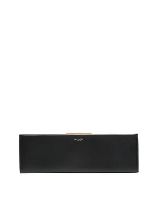 Saint Laurent White Large Midnight Clutch Bag