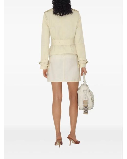 Burberry Natural Cropped Trench Jacket