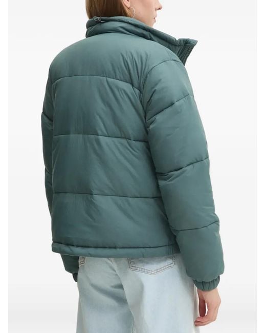 Dickies Blue Hooded Quilted Jacket