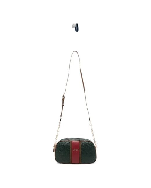 Liu Jo White Monogram-Embossed Logo-Plaque Tote Bag