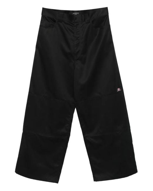 Balenciaga Black Twill Utility Trousers