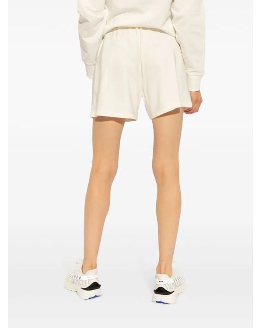Moncler Natural Logo-Patch Track Shorts