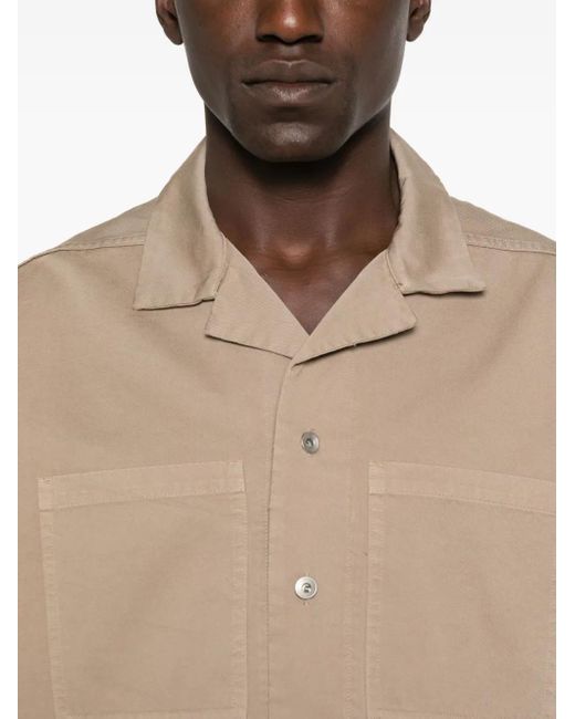 メンズ Rick Owens ダブルポケット ショートスリーブシャツ Natural