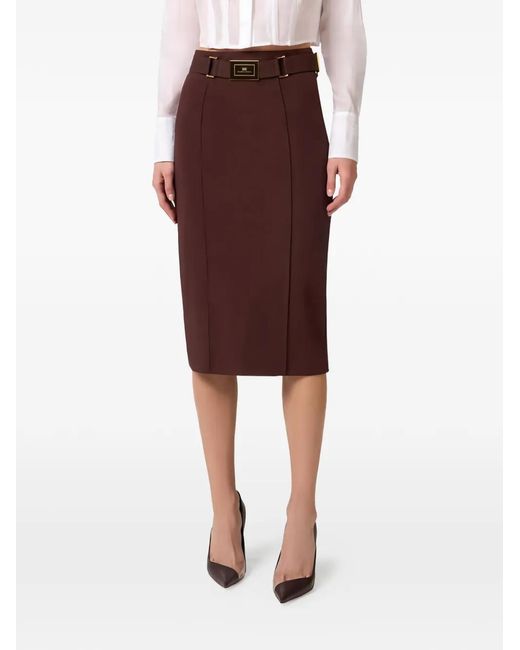 Elisabetta Franchi Purple Skirt