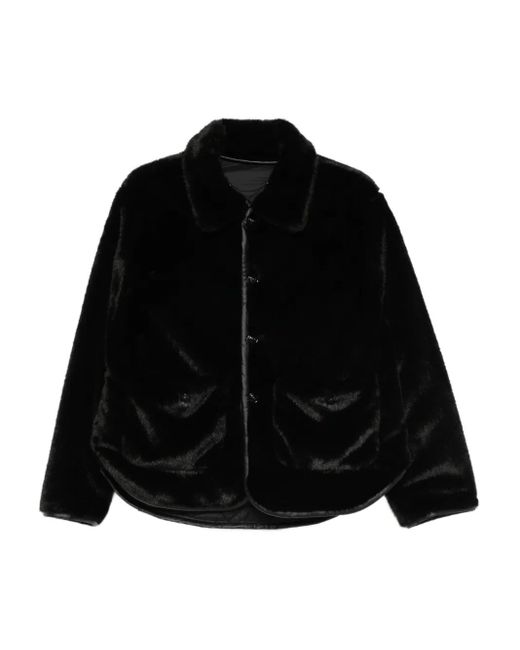 Maje Black Reversible Puffer Jacket