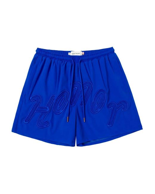 Honor The Gift Shorts mit Logo-Stickerei in Blue für Herren