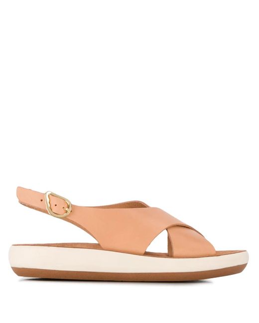 Ancient Greek Sandals Pink Maria Platform Sandals