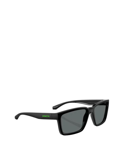 Arnette Black Plot Twist Square-Frame Sunglasses for men