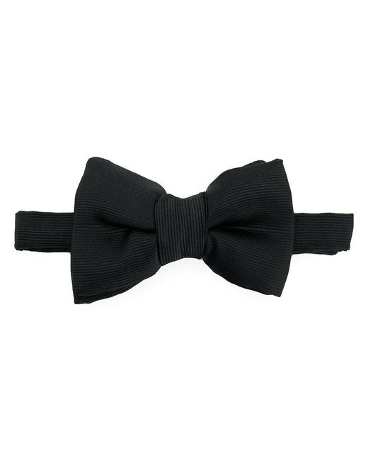 Tom Ford Black Corduroy Bow Tie for men
