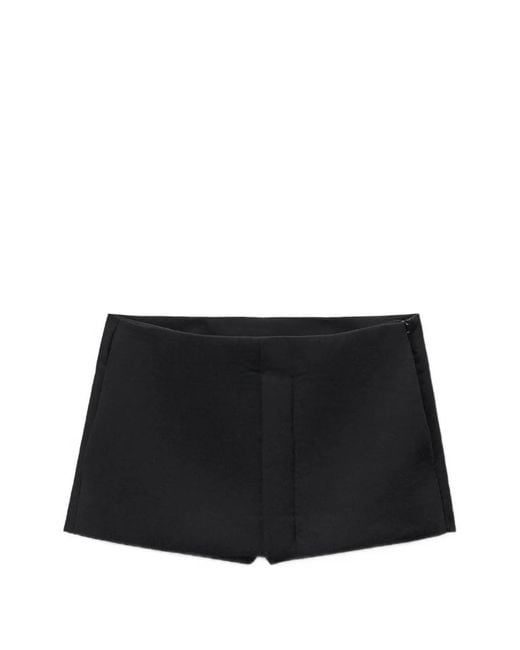 Alexander Wang Black Crepe-Jersey Mini Skirt
