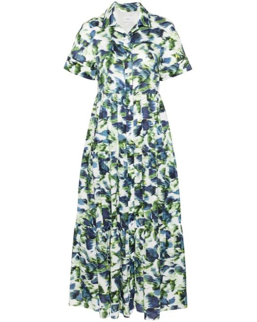 Erdem Midi-Blousejurk in het Green