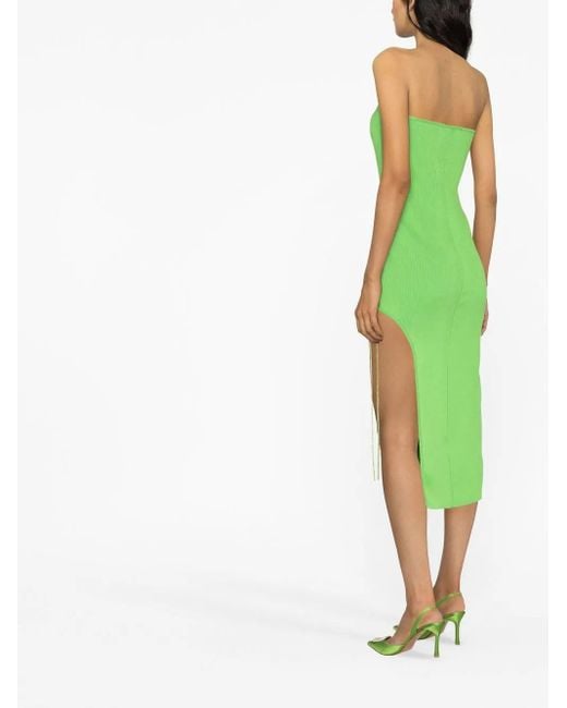 GIUSEPPE DI MORABITO レースアップ ドレス Green