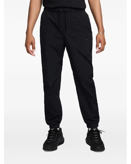 Nike Black Drawstring Track Pants for men
