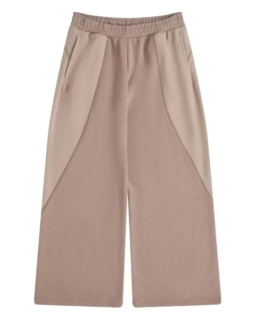 On Shoes Natural Panelled Trousers