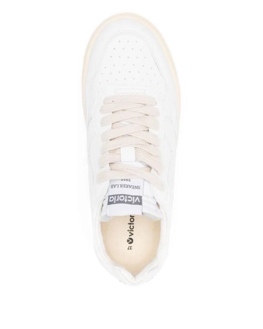 Victoria White Leather Sneakers for men