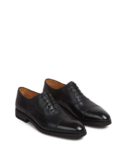 Batonia Bontoni Savoia Leather Shoes in Black for Men | Lyst