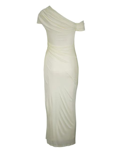 Galvan White Off-Shoulder Maxi Dress