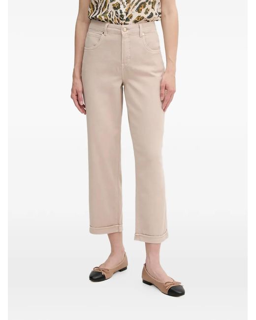 MARC AUREL Natural Cuffed Trousers