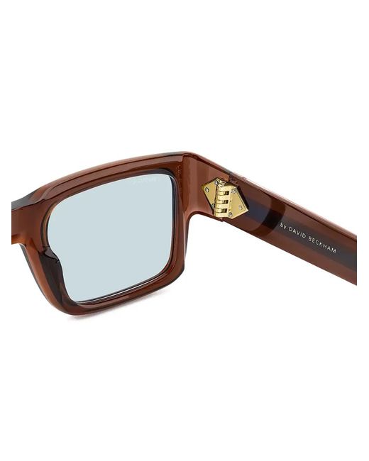 David Beckham Black Rectangle-Frame Sunglasses for men