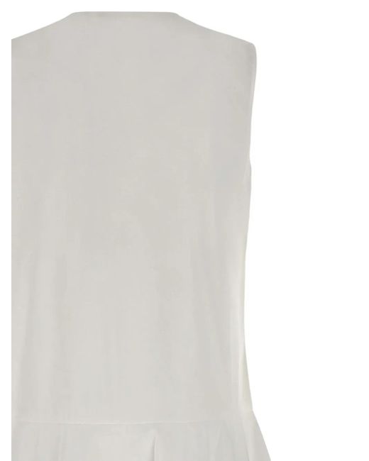Theory ノースリーブ ミニドレス White
