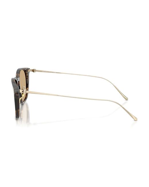 Giorgio Armani Natural Rectangle-Frame Sunglasses for men