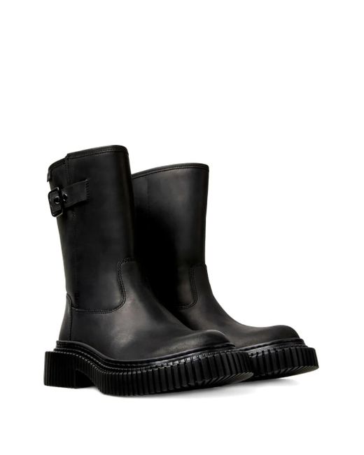 Camper Black Pix Berlin Buckle-Fastening Leather Boots