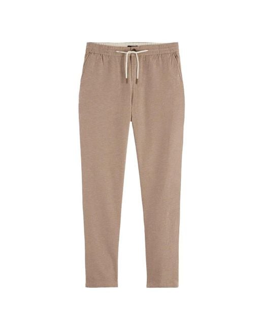 Scotch & Soda Natural Warren Drawstring-Waist Trousers for men