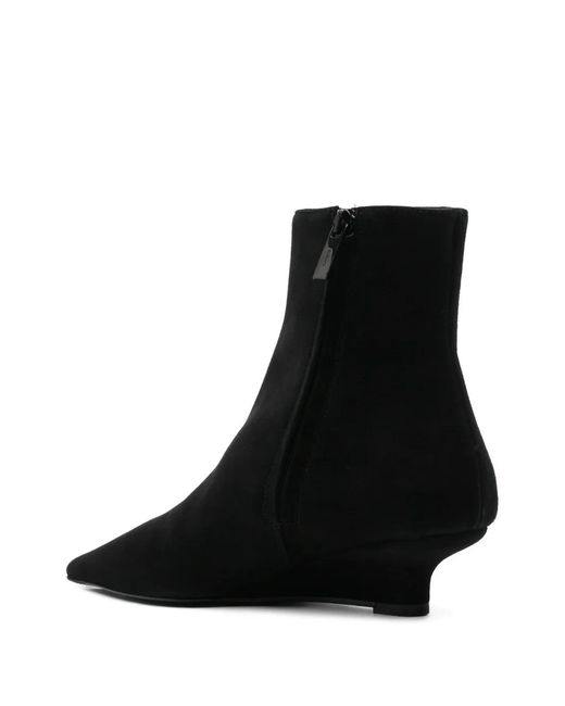 Totême Black Pointed Toe Boot