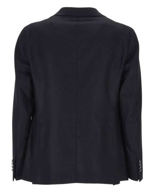 Tagliatore Black Button Single-Breasted Jacket for men