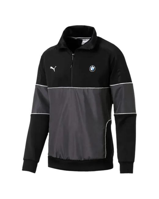 PUMA Black X Bmw Motorsport Life 1/2 Zip Sweatshirt for men