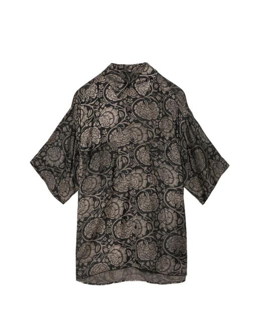 Uma Wang Gray Teorya Shirt for men