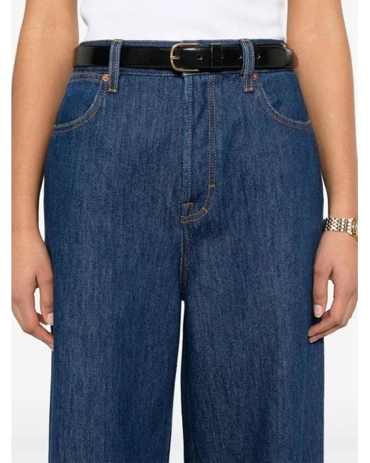 Gucci Blue Wide Leg Denim Jeans