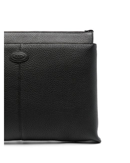 Tod's Documentenmap Medium Clutch in het Black voor heren