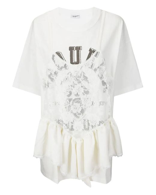 VAQUERA White Layered Top