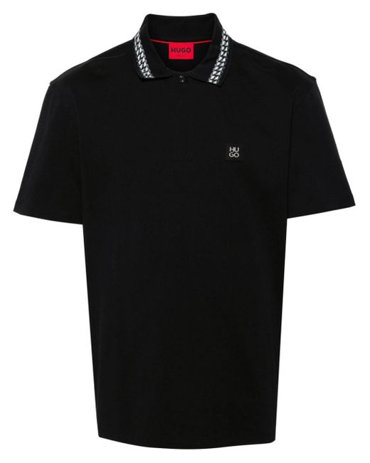 Boss Poloshirt mit Logo-Schild in Black für Herren