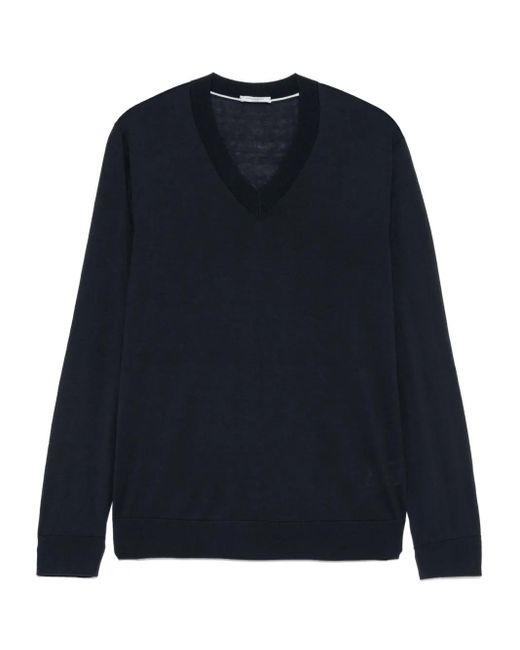 Paolo Pecora Silk-blend jumper in Blue für Herren