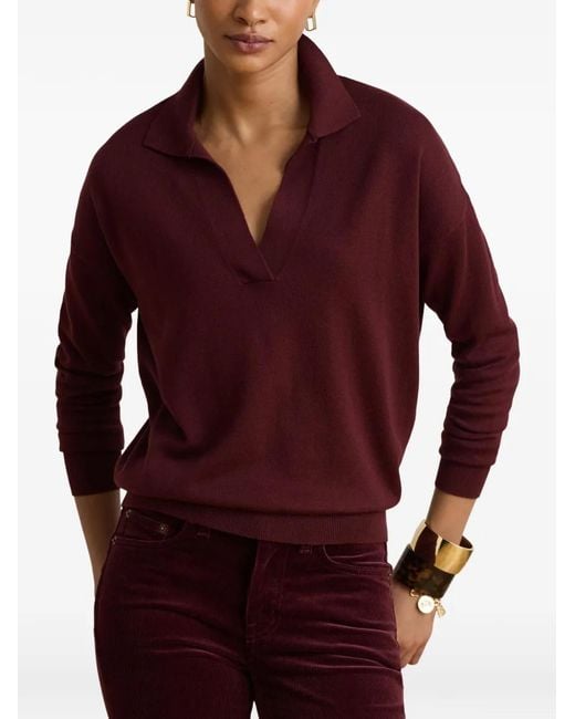 Ralph Lauren Red Long-Sleeves Sweater