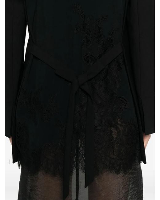 Semicouture レーストリム ジャケット Black
