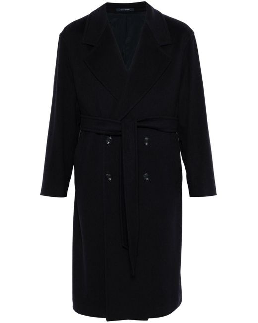 Tagliatore Black Royce Coat for men