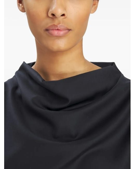 Barena Black Bianchina Draped Top