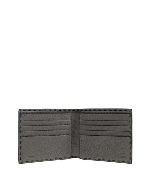 Fendi Green Selleria Leather Wallet for men