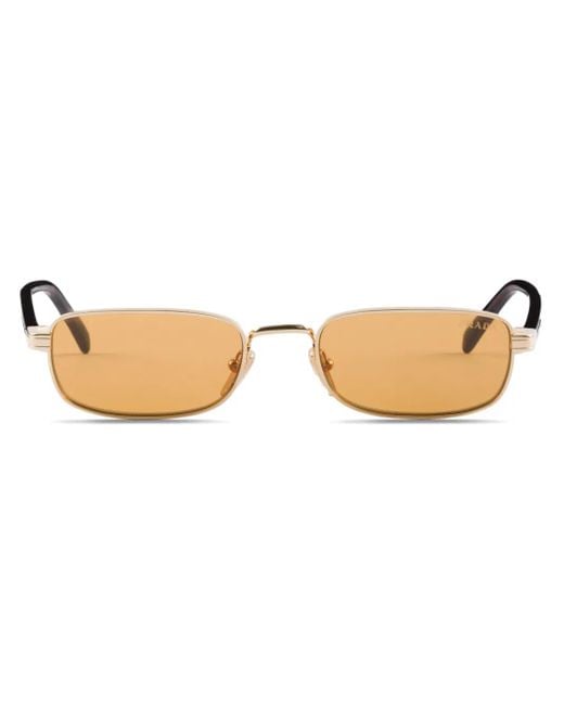 Prada Natural Rectangle-Frame Sunglasses for men