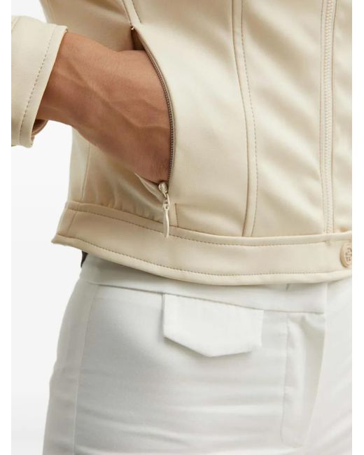 Guess White Zip-Up Chest-Pocket Jacket