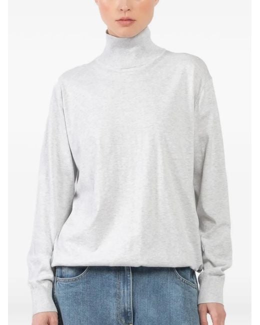 Jersey Con Cuello Vuelto Tibi de color White