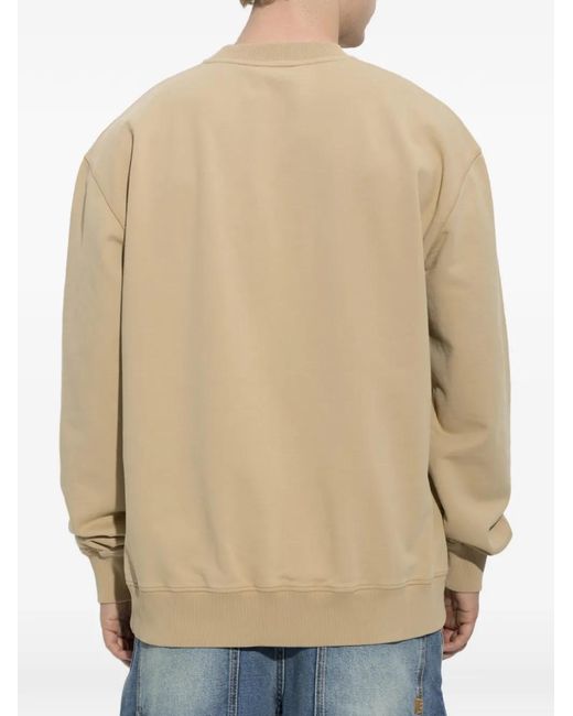 Balmain Natural Logo-Embroidered Sweatshirt for men
