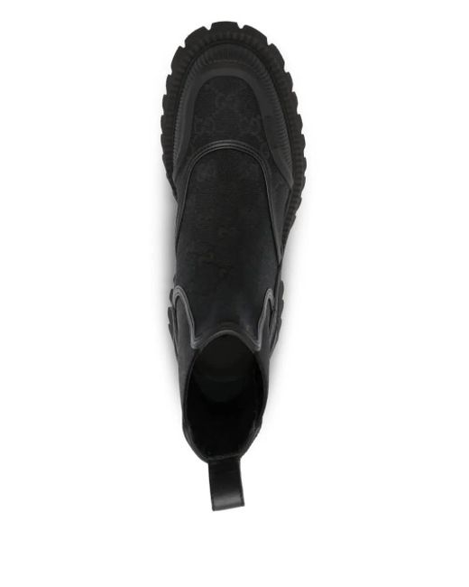 Gucci Black Woman's GG Ankle Boot