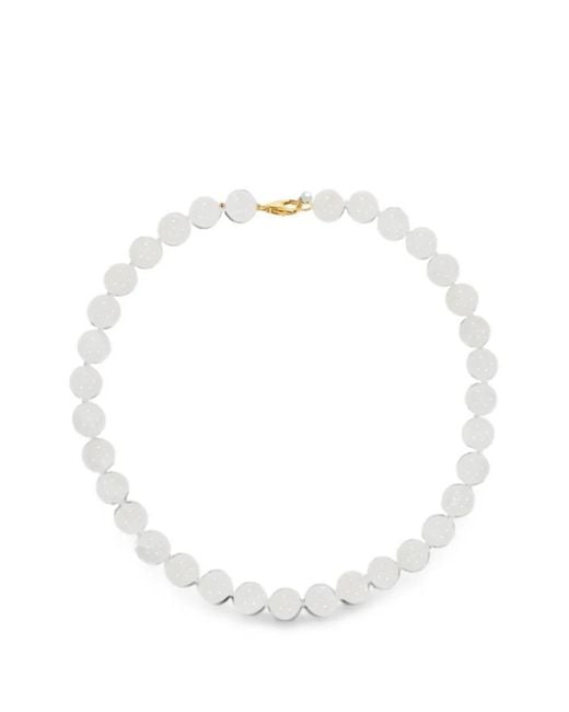 Hai White Moonshine Beaded Necklace