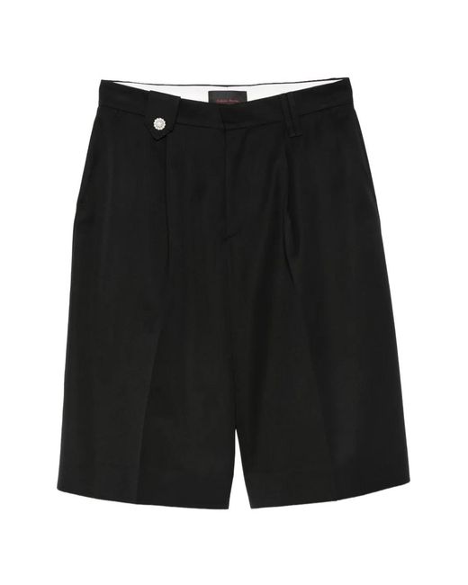 Simone Rocha Black Short Plissé for men