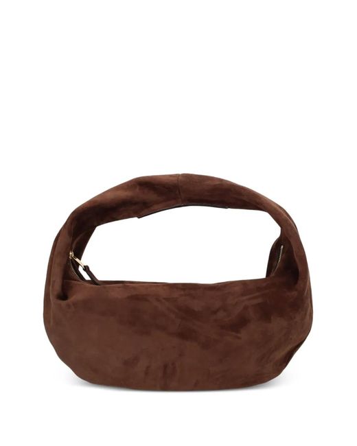 Khaite Brown Suede Tote Bag