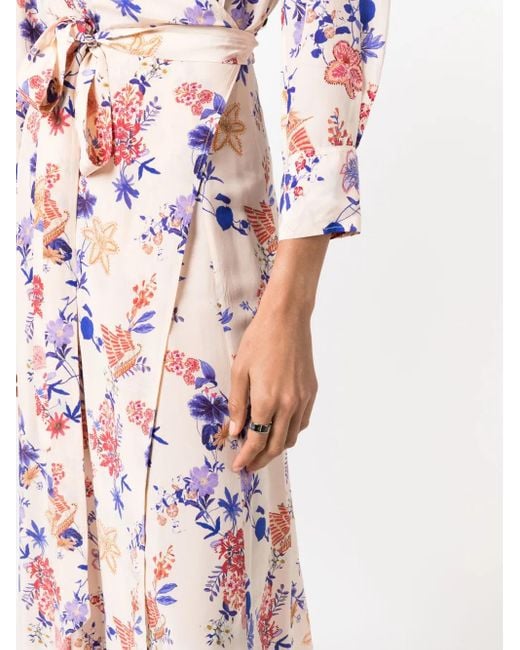 Forte_forte White Belle De Jour Floral-Print Wrap Dress